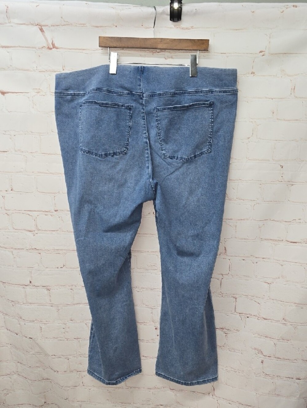 Soft Surroundings Light Blue Wide Leg Jeans - Picture 4 of 12